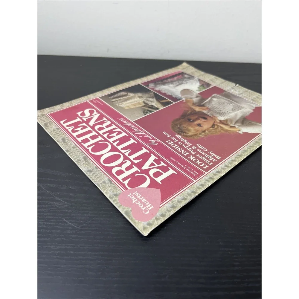 Herrschners Crochet Patterns‎ Vol 4 Jan Feb 1990 Vintage Crochet Magazine